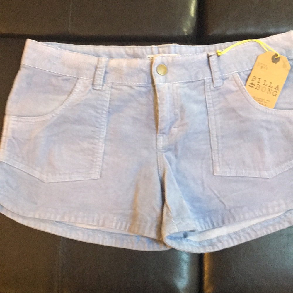 Billabong light purple shorts size 9  corduroy